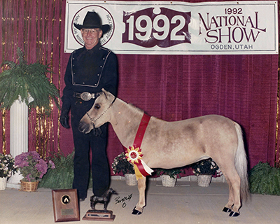 Kokamos Gold Crest and Jim, 1992 AMHR National Show
